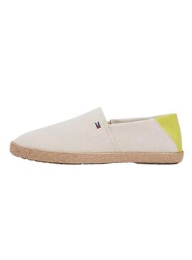 Espadrillas Tommy Hilfiger Core con logo beige per uomo.