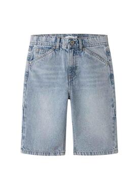 Bermuda in denim Name It Ryan blu per bambino