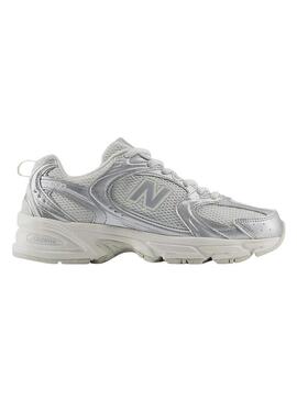 Sneakers New Balance Silver Metallic per donna