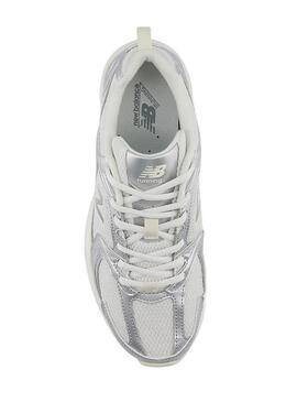 Sneakers New Balance Silver Metallic per donna