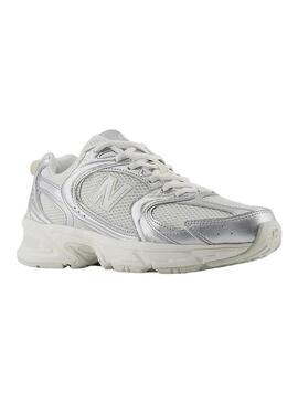 Sneakers New Balance Silver Metallic per donna