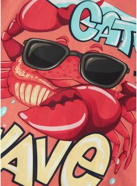 Maglietta Name It Fane arancione per bambino