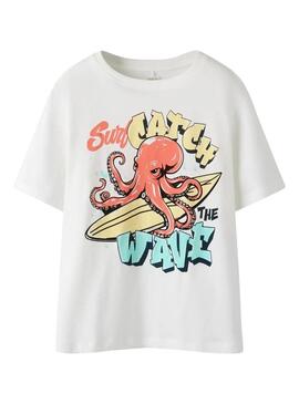 Maglietta Name It Fane bianca per bambino