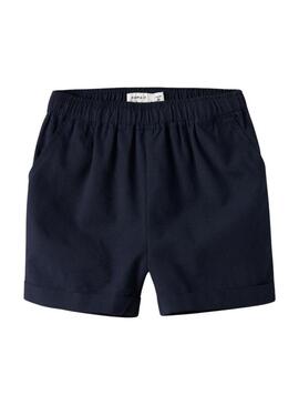 Pantaloni corti Name It Filip blu navy per bambino