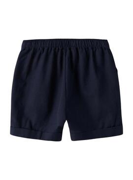 Pantaloni corti Name It Filip blu navy per bambino