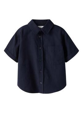 Camicia Name It Filip blu marino per bambino