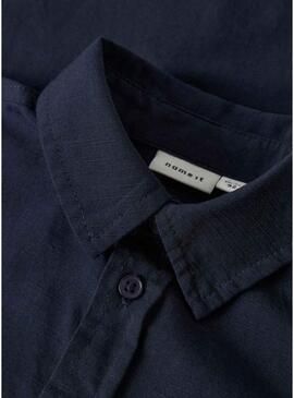 Camicia Name It Filip blu marino per bambino