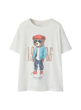 Maglietta Name It Dobs bianca per bambino