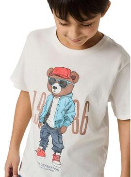 Maglietta Name It Dobs bianca per bambino