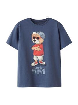 Maglietta Name It Dobs blu scuro per bambino