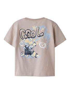 Maglietta Name It Digro cammello per ragazzo