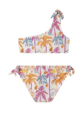 Bikini Pepe Jeans Tropical con palme multicolor per ragazza