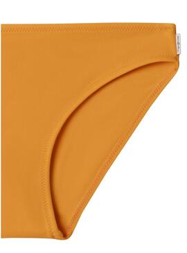 Bikini Pepe Jeans con logo stampato arancione per ragazza