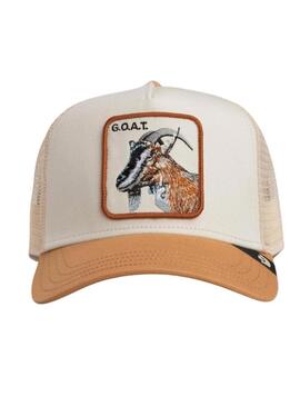 Cappello Goorin Bros The Goat bianco e senape per uomo.