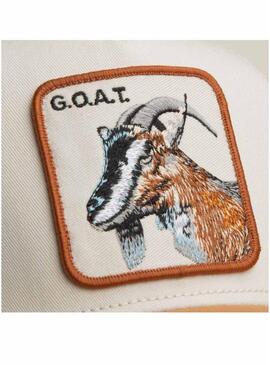 Cappello Goorin Bros The Goat bianco e senape per uomo.