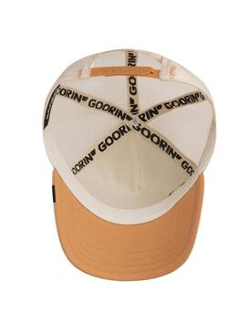 Cappello Goorin Bros The Goat bianco e senape per uomo.