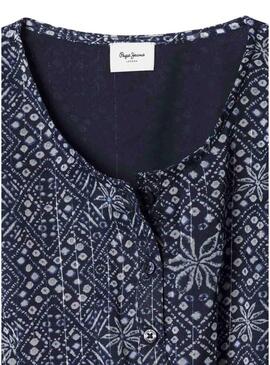 Abito Pepe Jeans Imabel blu scuro per bambina