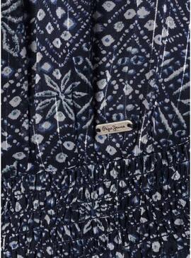 Abito Pepe Jeans Imabel blu scuro per bambina