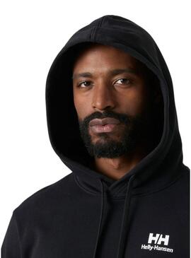Felpa Helly Hansen Core nera per uomo.
