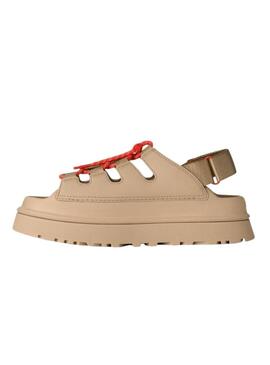 Sandali UGG GoldenGlow Toggle tostati per donna.