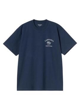 Maglietta Carhartt Eightynine blu per uomo