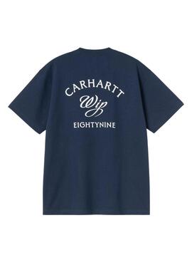 Maglietta Carhartt Eightynine blu per uomo