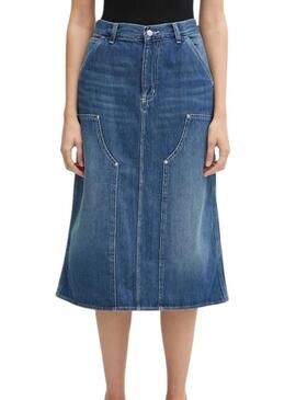 Gonna Carhartt Double Knee nera per donna