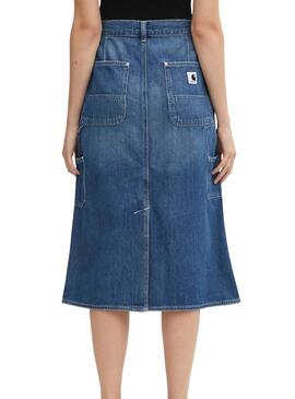 Gonna Carhartt Double Knee nera per donna