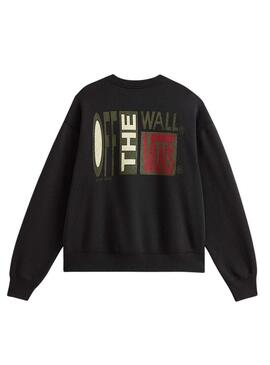 Felpa Vans Strech Stack nera per uomo