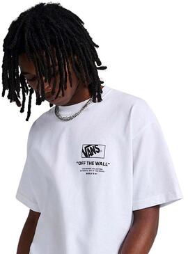 Maglietta Vans Stacked bianca per uomo