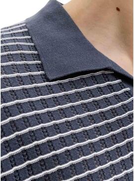 Polo Jack and Jones Nantucket a righe blu per uomo