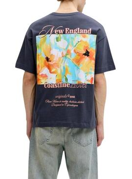 Maglietta Jack and Jones Montauk blu scuro per uomo