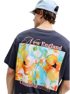 Maglietta Jack and Jones Montauk blu scuro per uomo