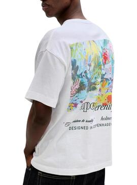 Maglietta Jack and Jones Montauk bianca per uomo