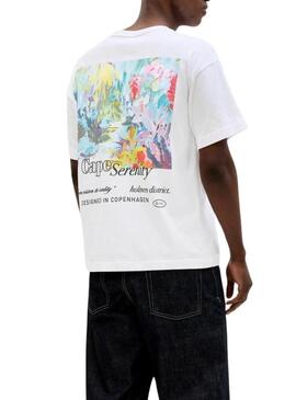 Maglietta Jack and Jones Montauk bianca per uomo