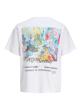 Maglietta Jack and Jones Montauk bianca per uomo