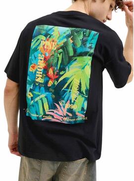 Maglietta Jack and Jones Montauk nera per uomo