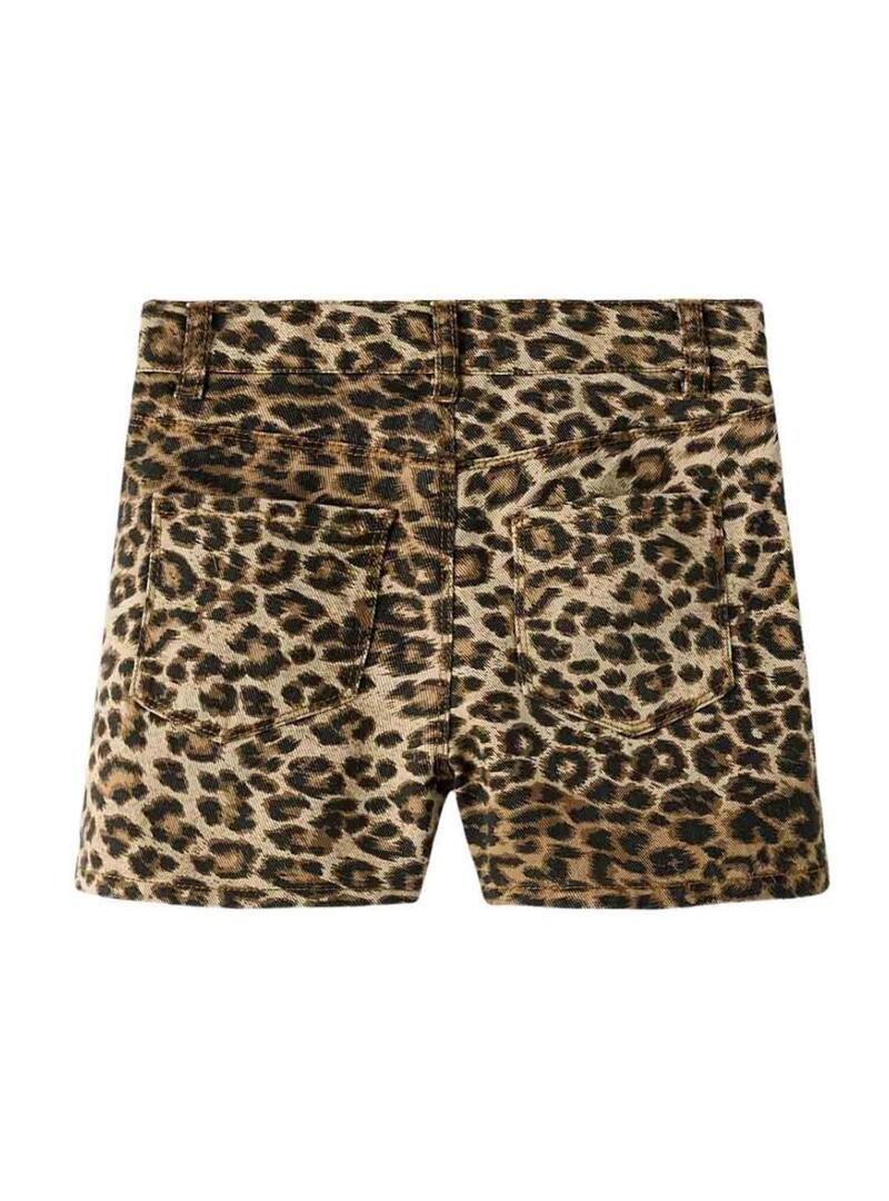Pantaloncini Name It Rosees leopardati per bambina