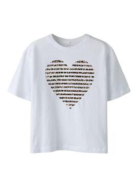 Maglietta Name It Fahiraz bianca per bambina.