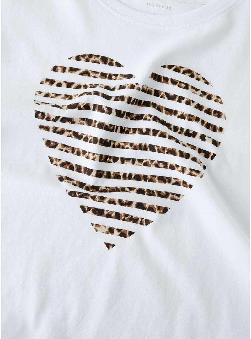 Maglietta Name It Fahiraz bianca per bambina.