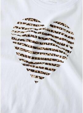 Maglietta Name It Fahiraz bianca per bambina.