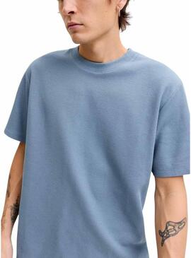 Maglietta Jack and Jones Austin blu per uomo