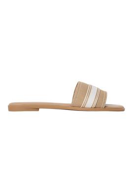 Sandali mules Tommy Hilfiger color tostato per donna.