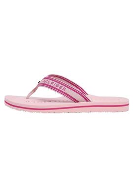 Infradito rosa Tommy Hilfiger Webbing per donna