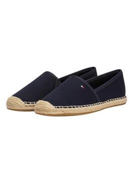 Espadrillas Tommy Hilfiger Flag Canvas blu marino per donna