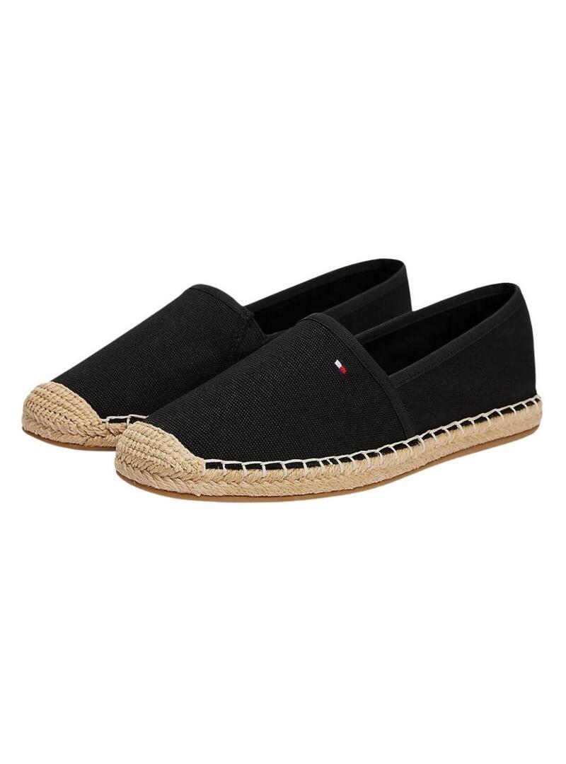 Espadrillas Tommy Hilfiger Flag Canvas nere per donna