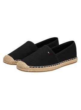 Espadrillas Tommy Hilfiger Flag Canvas nere per donna