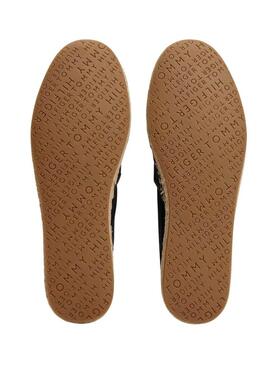 Espadrillas Tommy Hilfiger Flag Canvas nere per donna