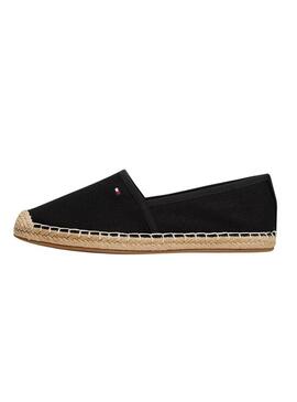 Espadrillas Tommy Hilfiger Flag Canvas nere per donna