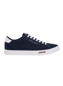 Sneakers Tommy Hilfiger Vulc Core in tela blu navy per uomo